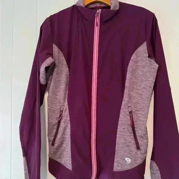 Mountain Hardwear Mighty Power Hybrid Jacket Women's Medium Burgundy Full Zip - Picture 1 of 4
